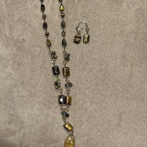 Necklace and earrings